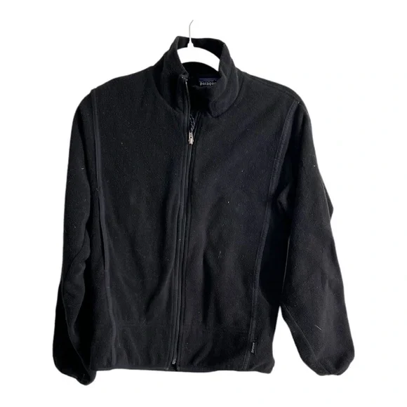 Black Fleece Patagonia Zip Up Jacket - Picture 1 of 6
